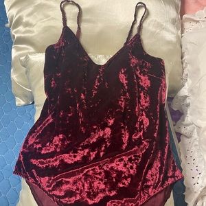 Crushed velvet bodysuit